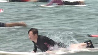 서핑하는 이재명 대통령