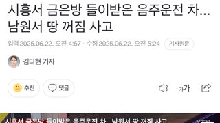 시흥서 금은방 들이받은 음주운전 차...