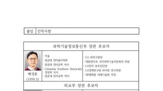 대통령실....국민추천제 인사 포함되었다