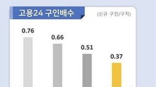 구직자 1인당 일자리 수, IMF 이후 27년 만에 5월 기준 최저