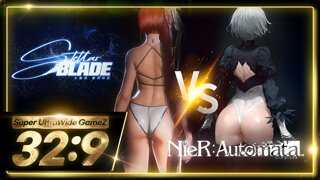 [32:9영상] Eve vs 2B - 엉덩이 밴치마크