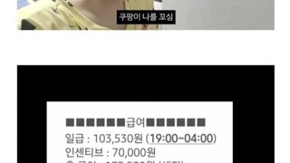 최근 쿠팡 야간 알바 인센티브 수준