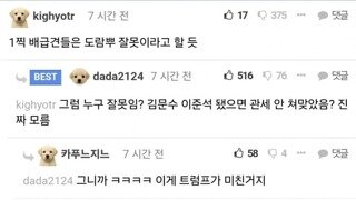 관세 이슈 댓글 작업치다가 개쳐맞는 펨붕이