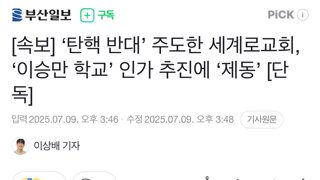 [속보] ‘탄핵 반대’ 주도한 세계로교회, ‘이승만 학교’ 인가 추진에 ‘제동’ [단독]