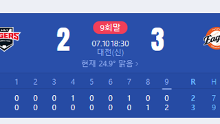 전반기 한화이글스 마무리