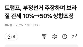 트럼프, 일부 국가 부정선거 주장 관세인상