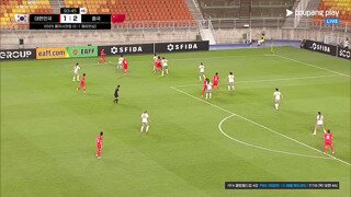 대한민국 vs 중국 지소연 동점 극장 원더골