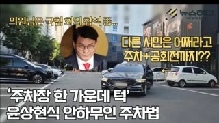 내란당 윤상현  주차방법 ㅋㅋㅋ