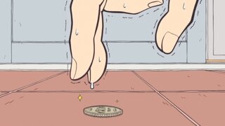 크악 내 오른손의 흑염룡이..!