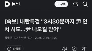 [속보]내란수괴 3시30분까지 인치 시도...나오길 바란다
