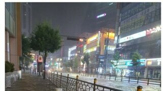 시간당 50mm 부산 폭우 피해