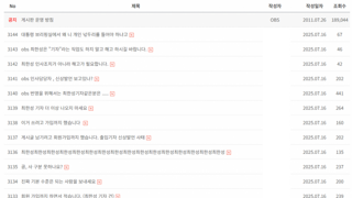 난리난 OBS 시청자 게시판 ㄷㄷㄷ