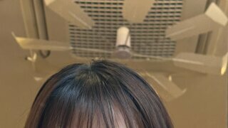 단발로 자른 하지원 치어리더