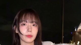단발로 자른 하지원 치어리더