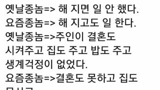 옛날노예. 현대노예 차이점