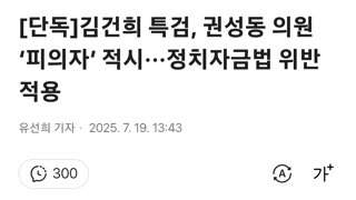 피의자 권성동