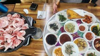삼겹살 백반 1인분 1만2천 기사식당