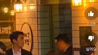 이재명 대통령님 종로 골목에서 삼겹살에 소주 한잔 하시고 귀가 모습