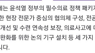 사직 전공의, 대정부 요구안 3개 확정. 3대 요구