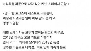나락갔던 케빈 스페이시 근황