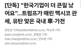 [단독] “한국기업이 더 큰일 났어요”…트럼프가 때린 멕시코 관세, 유탄 맞은 국내 車·가전
