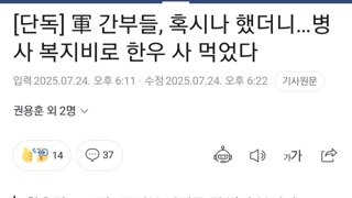 매년 1300억 전투역량 강화비, 일부 간부들의 쌈짓돈으로 전락