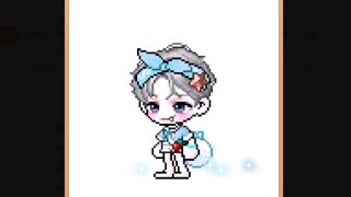프리즘활용한 여름 스카이블루 코디