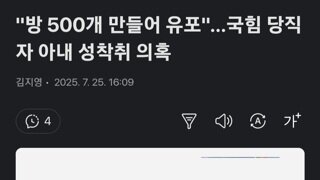 방 500개만들어 유포 국민의힘 당직자성착취