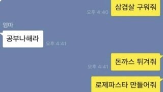 엄마랑 한 카톡모음