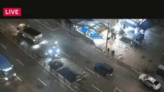 어제저녁 발생한 명동 싱크홀