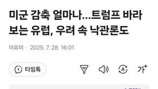 미군 감축 얼마나…트럼프 바라보는 유럽, 우려 속 낙관론도