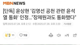 윤상현...김영선 공천관련 윤석열과 통화인정,장제원과도 했다