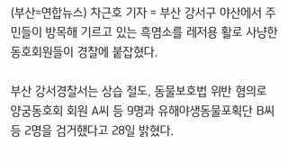 야산서 사육하는 흑염소 14마리 사냥한 양궁동호회