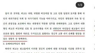 윤돼지 위자료 소송 판결문?
