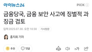 금융당국, 금융 보안 사고에 징벌적 과징금 검토