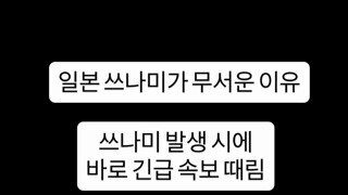 쓰나미에 휩쓸린 대학생들