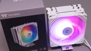 가성비 높은 싱글타워 공랭쿨러, 써멀테이크 UX400 ARGB CPU쿨러 (스노우)