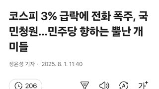 코스피 3% 급락에 전화 폭주, 국민청원…민주당 향하는 뿔난 개미들