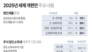 2025년 세제 개편안 주요 내용