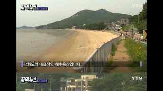 고달파하는 강화도 해수욕장과 강릉 해수욕장들