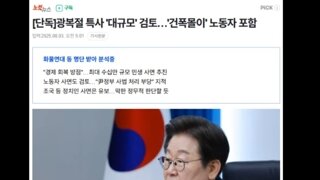 이재명대통령 노동자 대규모 사면예정
