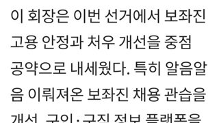 전임 민보협 회장의 공약사항