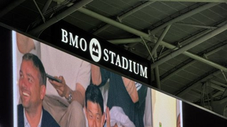 LAFC 전광판에 포커스 잡힌 손흥민
