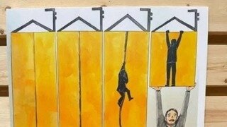 중학생이 그린 '아빠찬스'