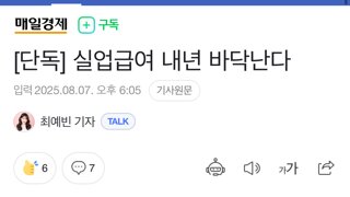 실업급여 내년 바닥난다.