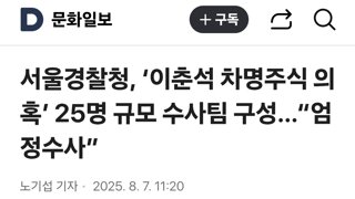 서울경찰청, ‘이춘석 차명주식 의혹’ 25명 규모 수사팀 구성…“엄정수사”