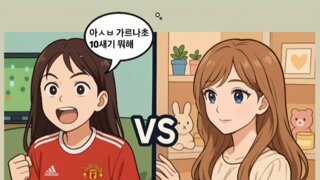 축덕 맨유팬 여친 vs 축구 안보는 여친