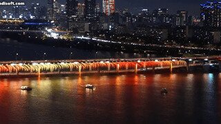 반포 요트 폭발후 구조모습 cctv