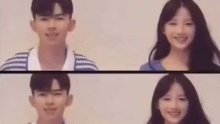 여자친구와 하트모양 인생네컷 찍기