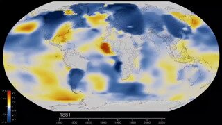 NASA가 공개한 1880년~2024년 기후변화 영상